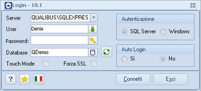 Maschera di Login