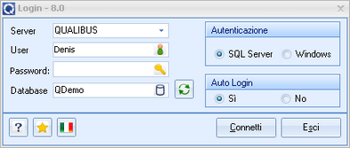 Maschera di Login