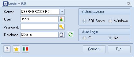 Maschera di Login